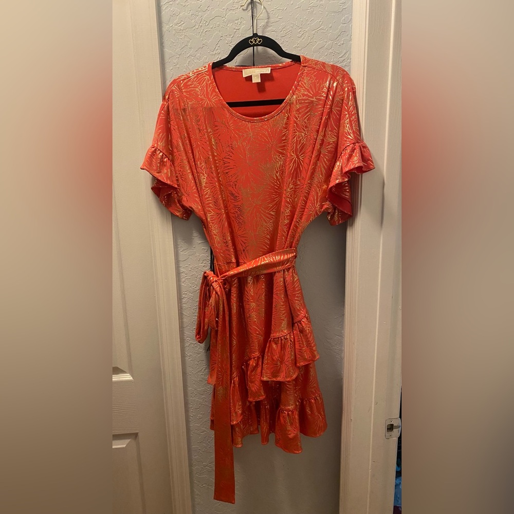 Michael Kors orange/red dress, Size XL